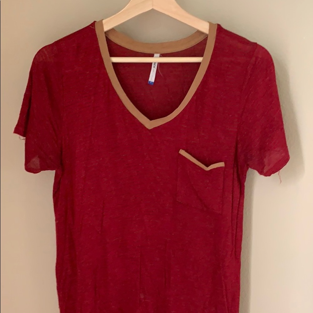 Tresics shirt with suede accents